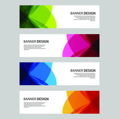 Fototapeta premium Vector Abstract design banner web template