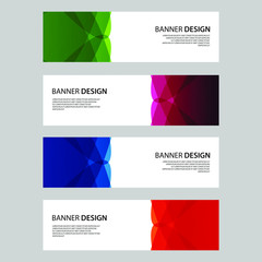 Fototapeta premium Vector Abstract design banner web template
