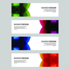 Fototapeta premium Vector Abstract design banner web template