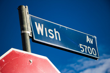 Wish Avenue street sign