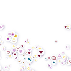 Social media marketing, Communication concept.