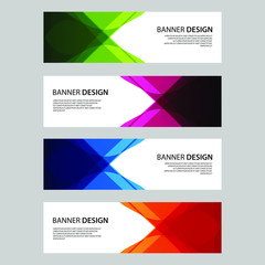 Vector Abstract design banner web template
