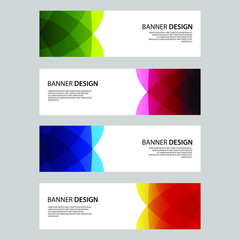 Fototapeta premium Vector Abstract design banner web template