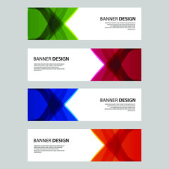 Fototapeta premium Vector Abstract design banner web template