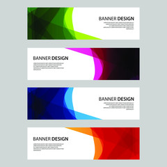 Fototapeta premium Vector Abstract design banner web template