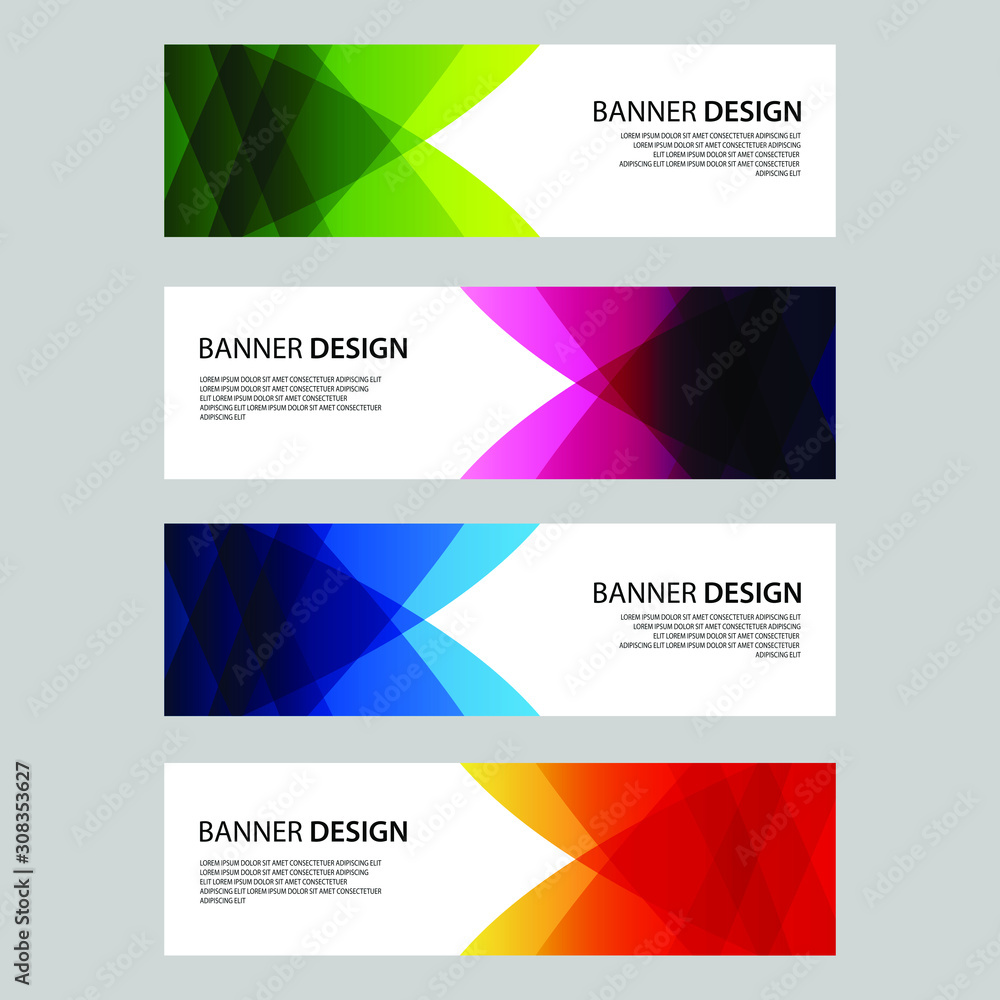 Wall mural vector abstract design banner web template