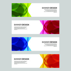 Fototapeta premium Vector Abstract design banner web template