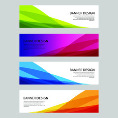 Fototapeta premium Vector Abstract design banner web template