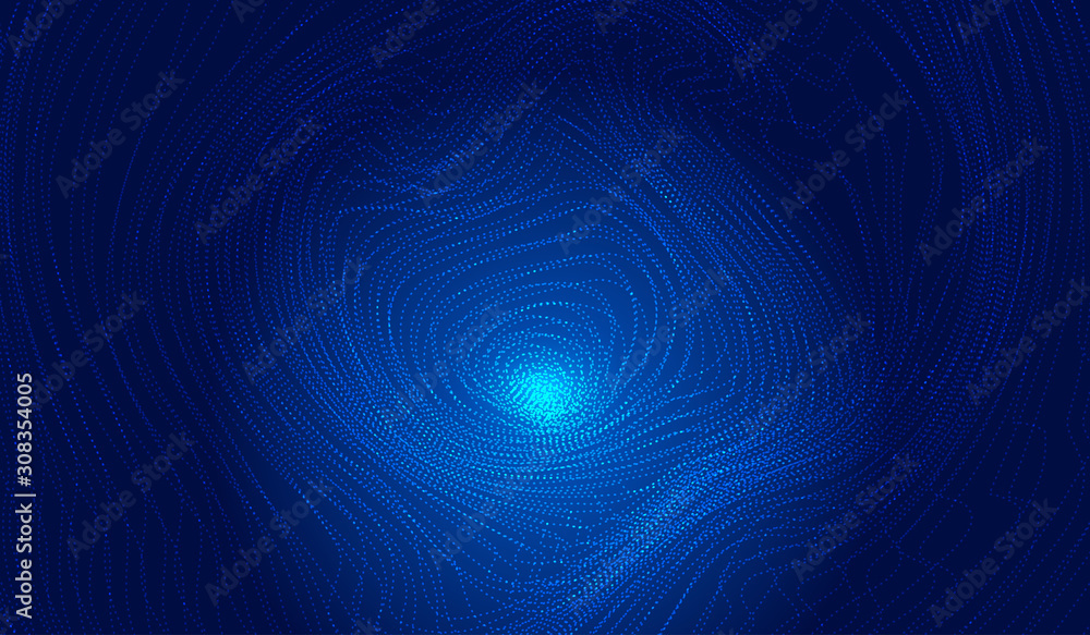 Aufkleber luminous lines compose swirling abstract textured backgrounds