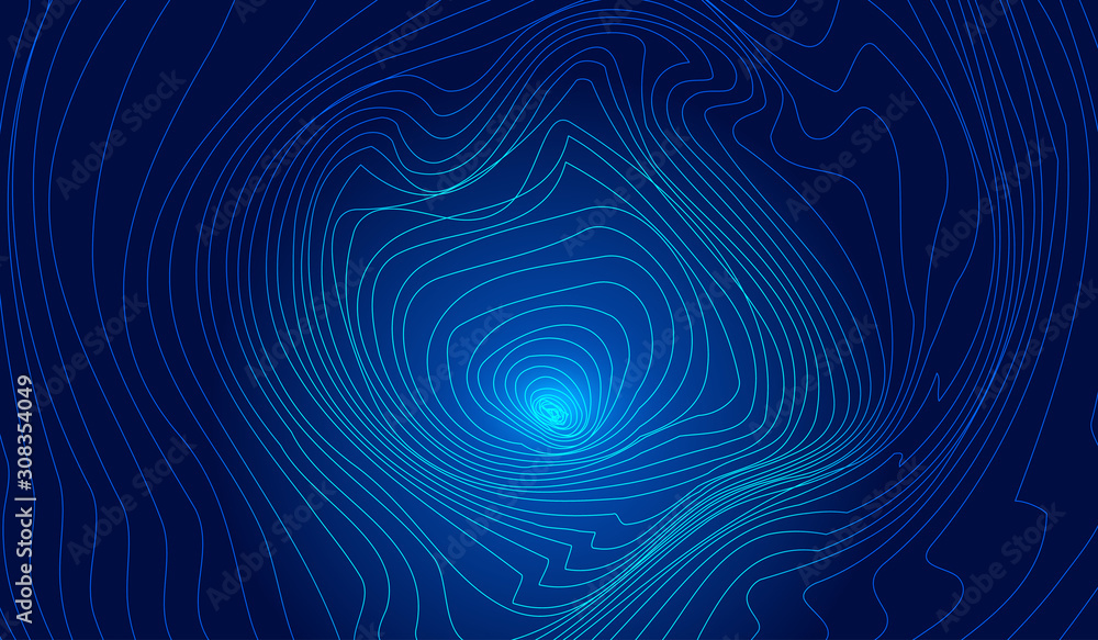 Aufkleber luminous lines compose swirling abstract textured backgrounds