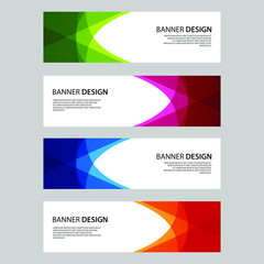 Vector Abstract design banner web template
