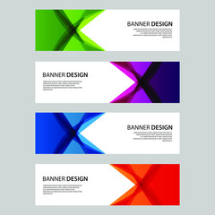 Fototapeta premium Vector Abstract design banner web template