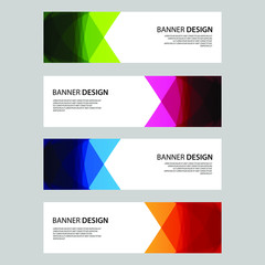 Naklejka premium Vector Abstract design banner web template
