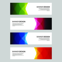 Fototapeta premium Vector Abstract design banner web template