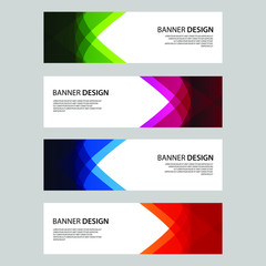 Fototapeta premium Vector Abstract design banner web template