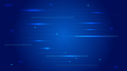 Fototapeta premium blue circuit board