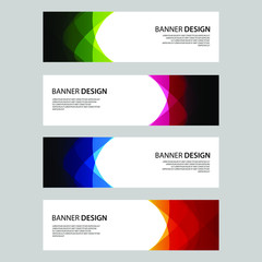 Fototapeta premium Vector Abstract design banner web template