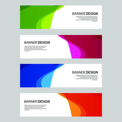 Fototapeta premium Vector Abstract design banner web template