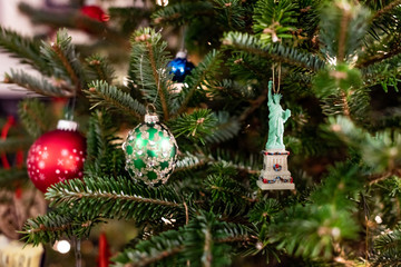 ornaments on tree