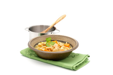 Chicken Soup in Bowl