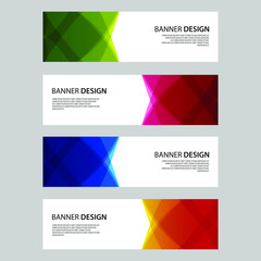 Vector Abstract design banner web template