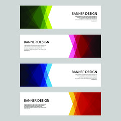 Fototapeta premium Vector Abstract design banner web template