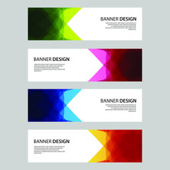 Fototapeta premium Vector Abstract design banner web template