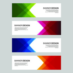 Vector Abstract design banner web template