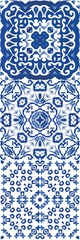 Antique azulejo tiles patchworks.