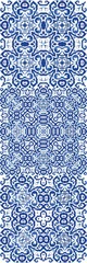 Ornamental azulejo portugal tiles decor.