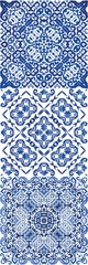 Antique azulejo tiles patchworks.