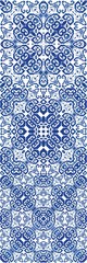 Ethnic ceramic tiles in portuguese azulejo.