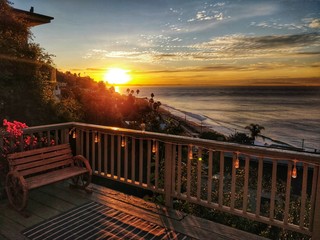 When the sun rises in Malibu 