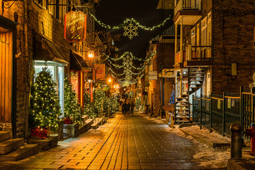 Obraz premium Before christmas in Quebec City