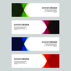 Fototapeta premium Vector Abstract design banner web template