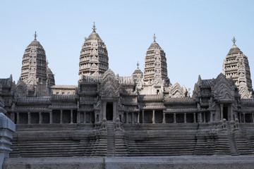 Fototapeta premium Model of an ancient palace in Cambodia