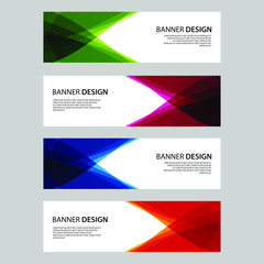 Fototapeta premium Vector Abstract design banner web template