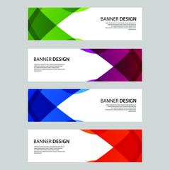 Fototapeta premium Vector Abstract design banner web template