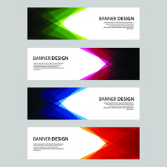 Vector Abstract design banner web template