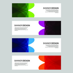Fototapeta premium Vector Abstract design banner web template