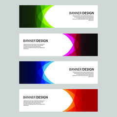 Fototapeta premium Vector Abstract design banner web template
