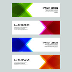 Vector Abstract design banner web template