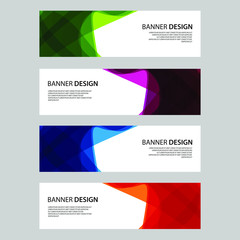 Fototapeta premium Vector Abstract design banner web template