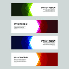 Fototapeta premium Vector Abstract design banner web template