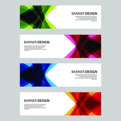 Fototapeta premium Vector Abstract design banner web template