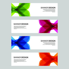 Fototapeta premium Vector Abstract design banner web template