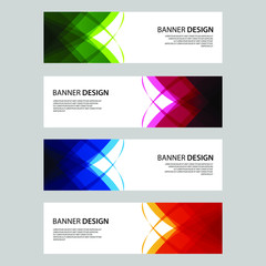 Fototapeta premium Vector Abstract design banner web template