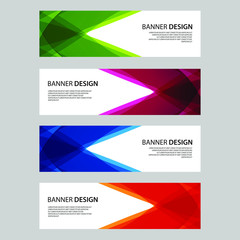 Naklejka premium Vector Abstract design banner web template