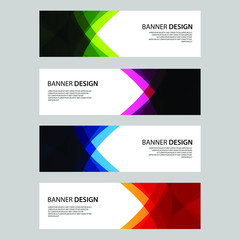 Fototapeta premium Vector Abstract design banner web template