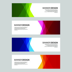 Vector Abstract design banner web template